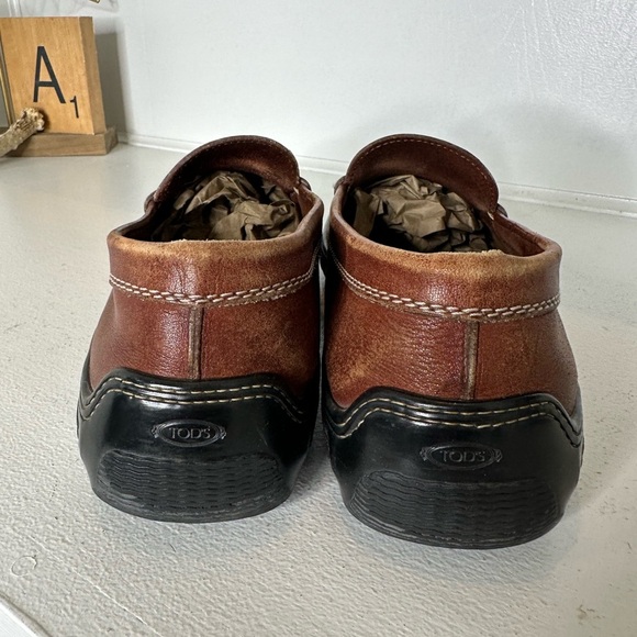Tod’s Brown Classic Leather Penny Loafers Quiet Luxury Size 12 – Made in Italy - Picture 8 of 10